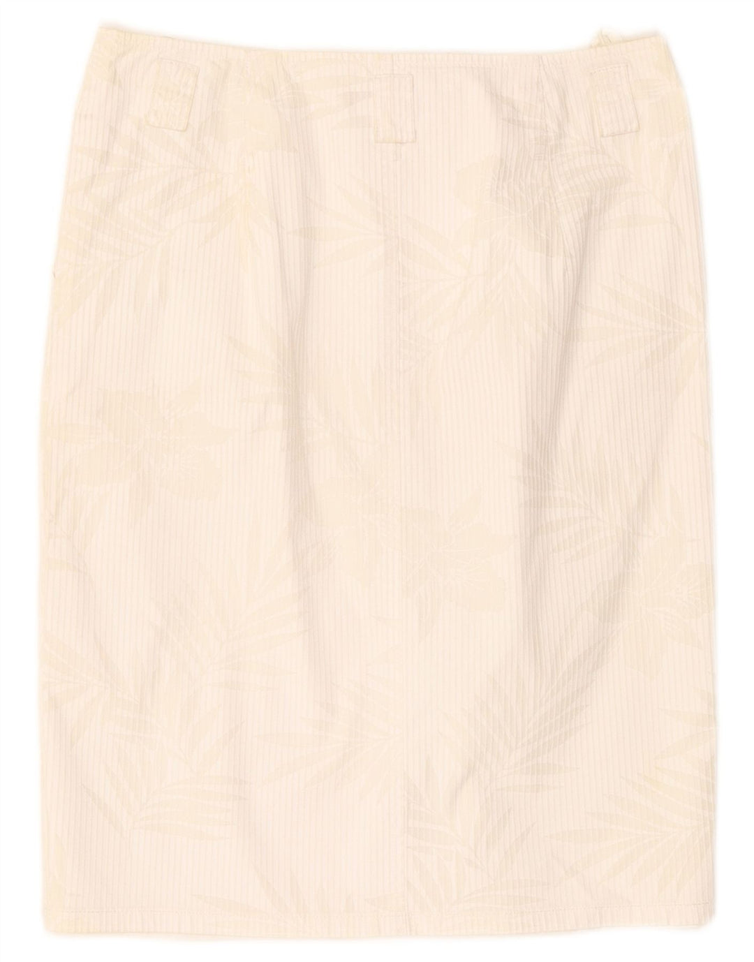 Saia lápis feminina Taifun W28 médio branco floral