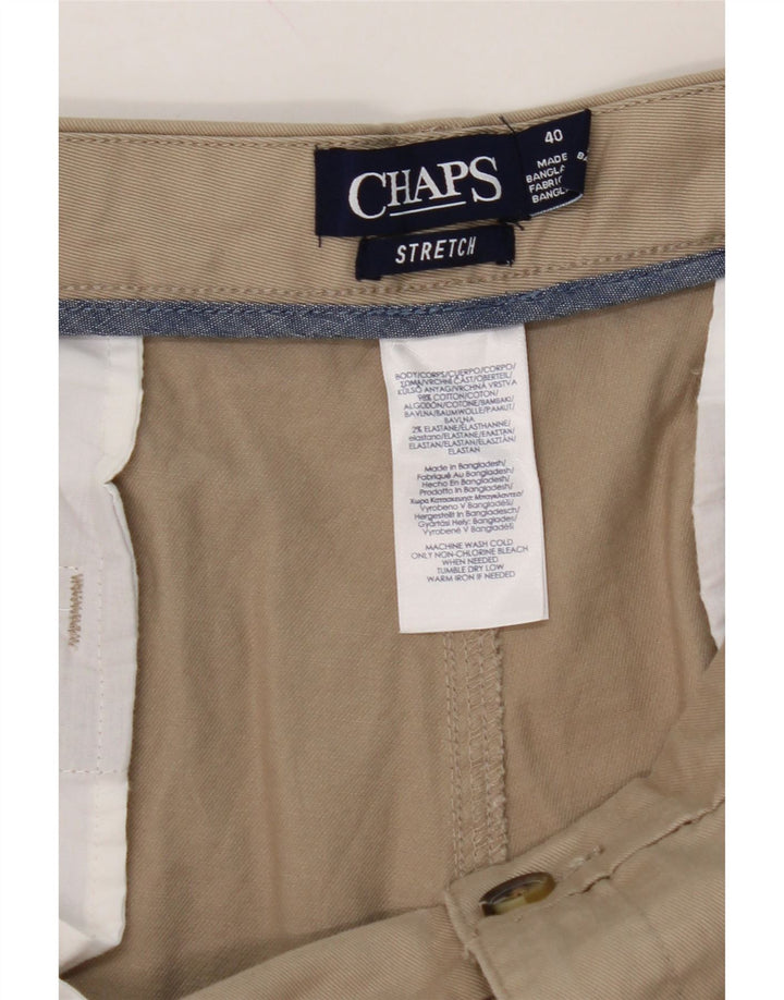 CHAPS Mens Chino Shorts W40 XL Beige Cotton Vintage Chaps and Second-Hand Chaps from Messina Hembry 