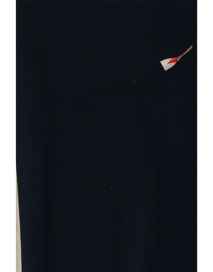 Calça de treino masculina Adidas grande poliéster azul marinho