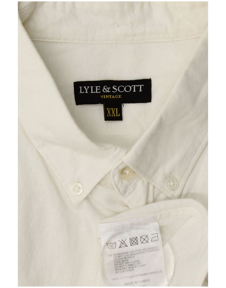 Camisa masculina LYLE & SCOTT 2XL algodão branco