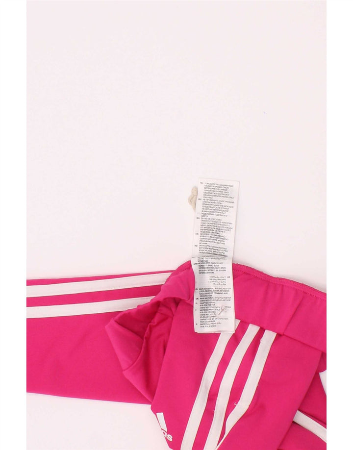 Leggings Adidas Aeroready para meninas 7-8 anos rosa poliéster