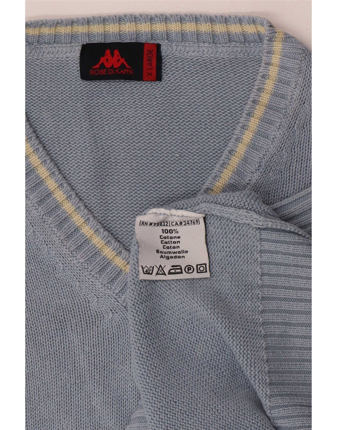 Regata masculina Kappa com colete XL de algodão azul
