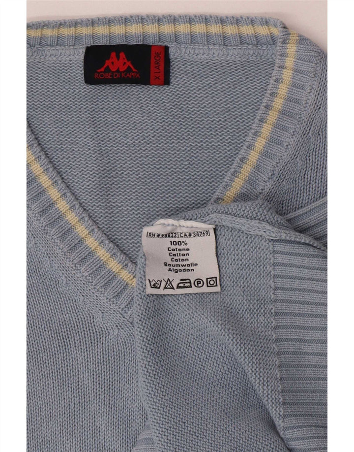 Regata masculina Kappa com colete XL de algodão azul