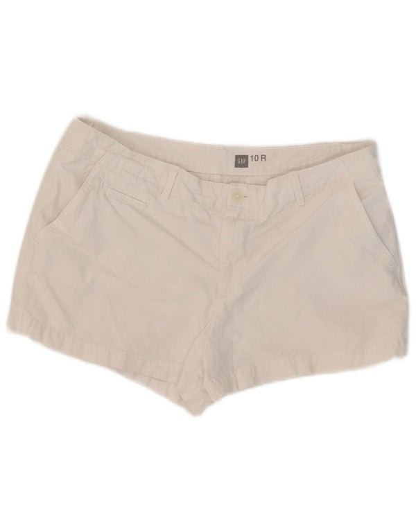 Calça quente feminina Gap US 10 grande W32 algodão branco
