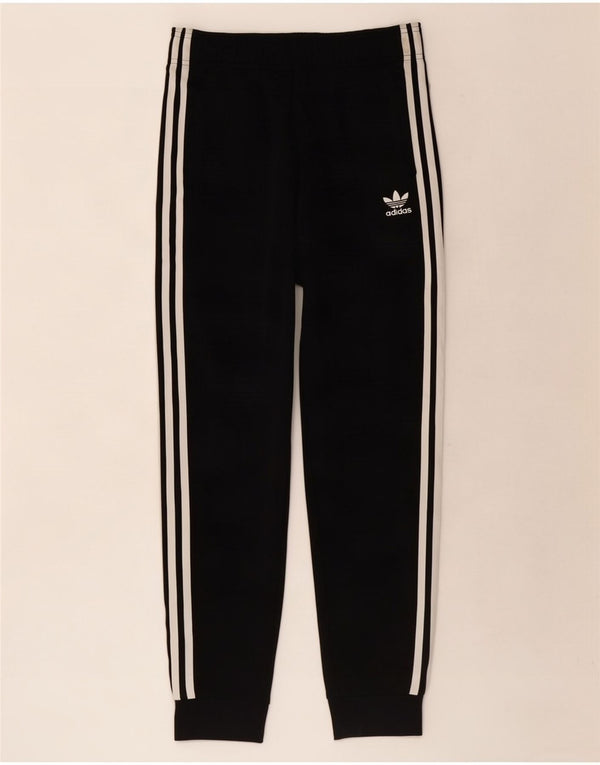 Adidas meninos calças de treino joggers 13-14 anos preto poliéster