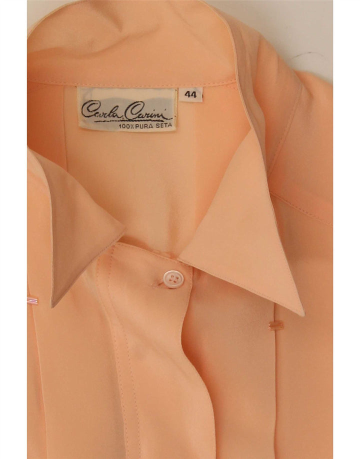 Blusa feminina Carla Carini IT 44 médio rosa seda