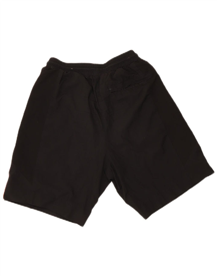 Shorts esportivos masculinos Puma pequeno poliéster preto