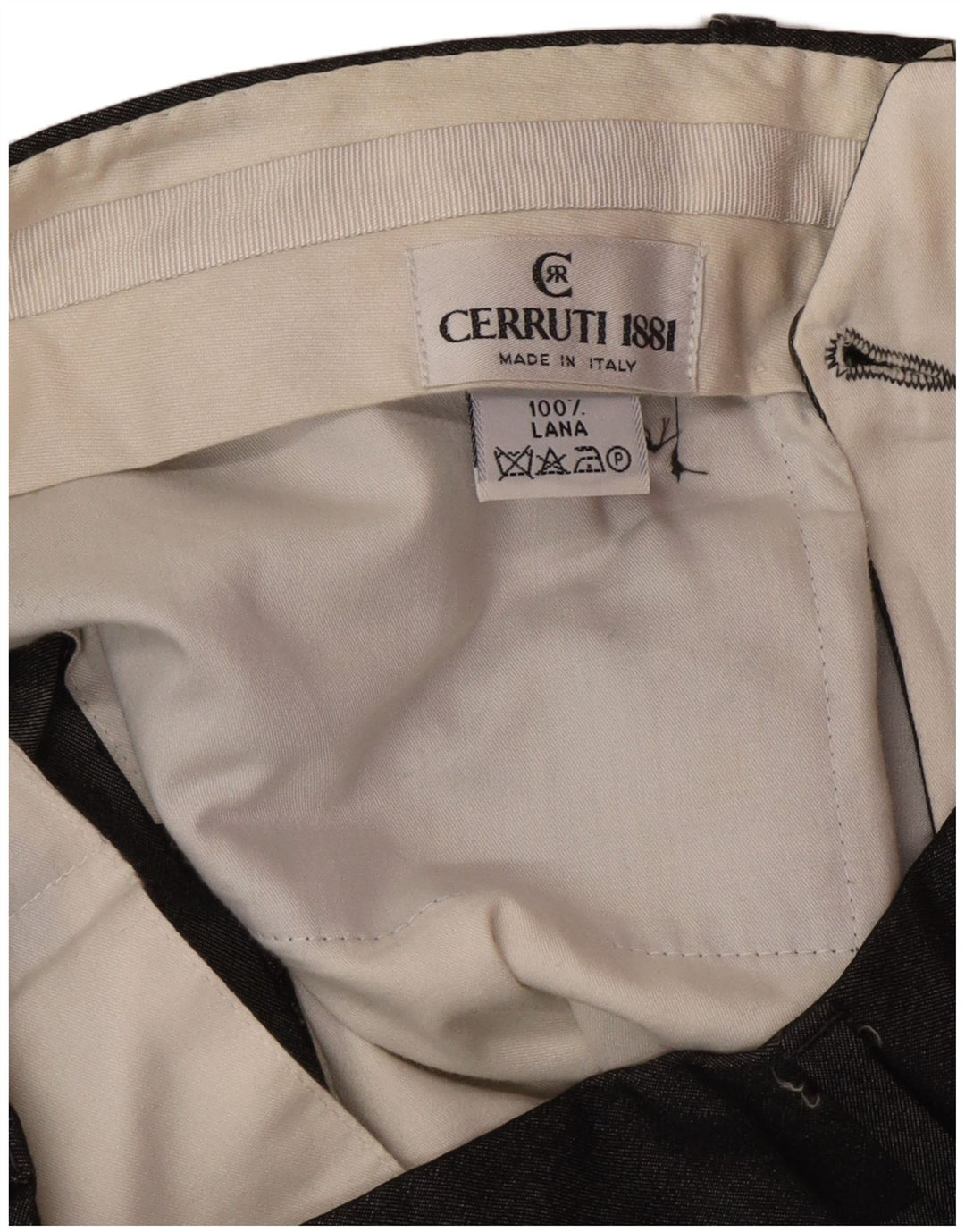 Calça de terno masculina CERRUTI 1881 IT 50 grande W32 L30 cinza clássico
