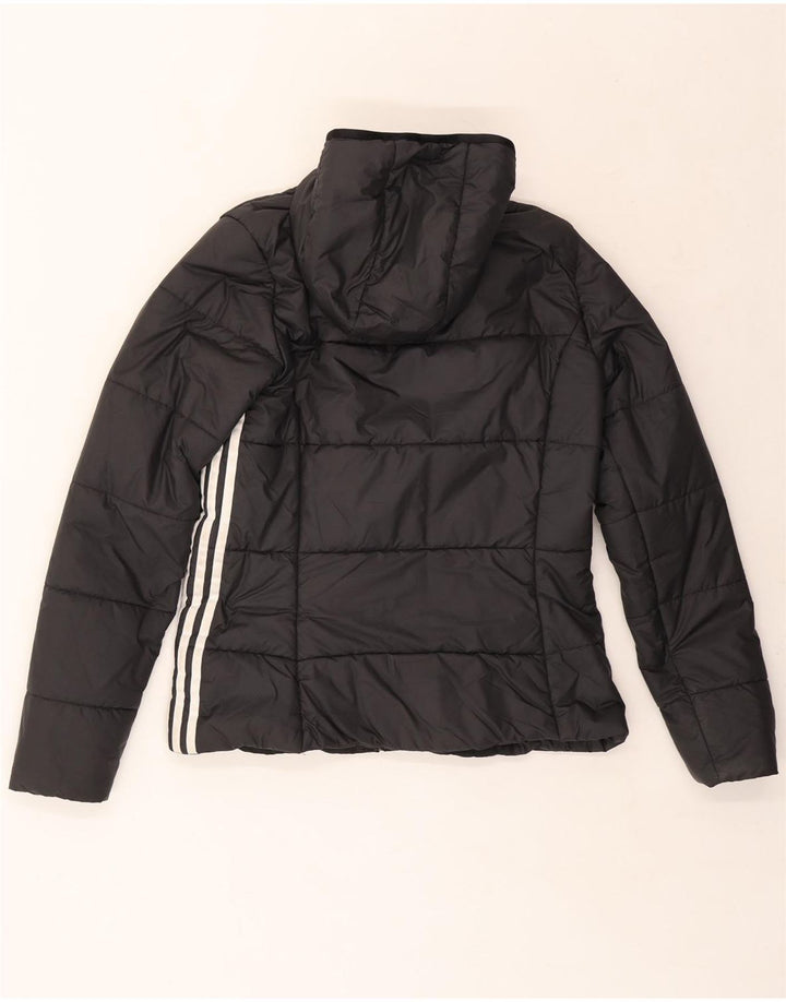Jaqueta acolchoada com capuz feminina ADIDAS UK 14 médio preto poliéster
