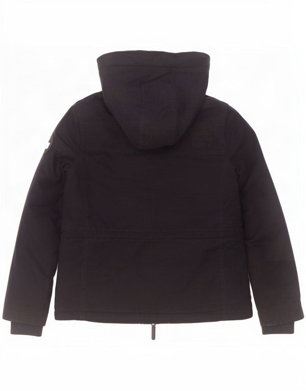 Jaqueta corta-vento feminina Superdry Windparka com capuz Reino Unido 14 médio azul marinho