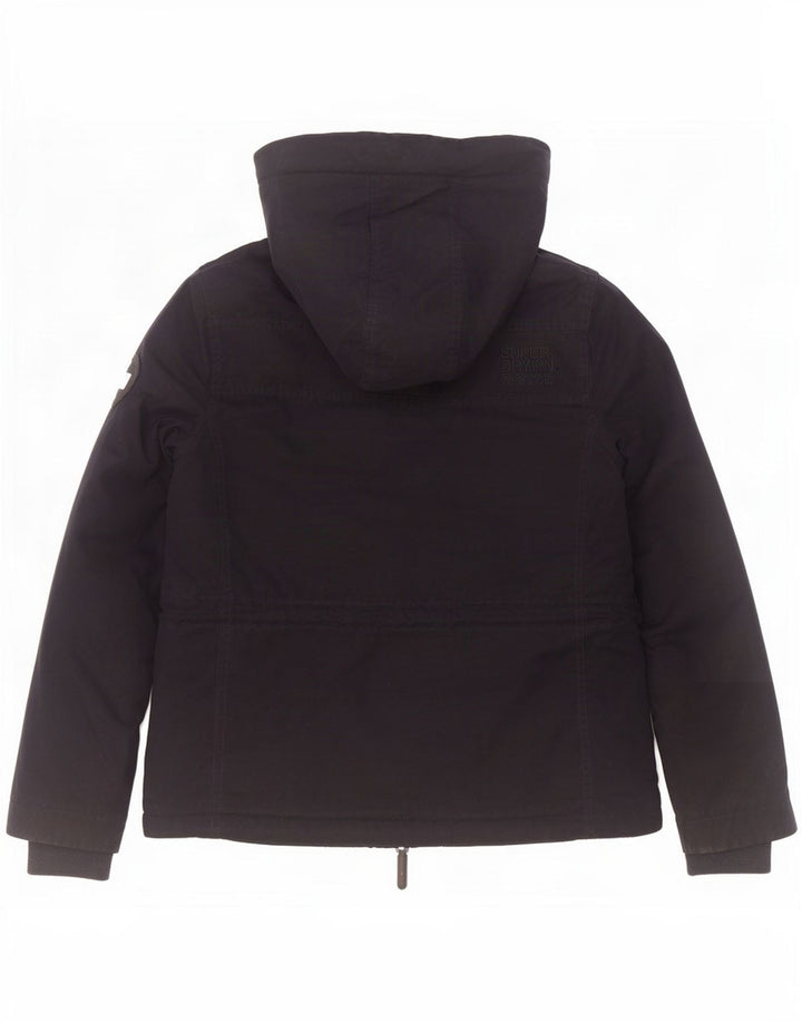Jaqueta corta-vento feminina Superdry Windparka com capuz Reino Unido 14 médio azul marinho