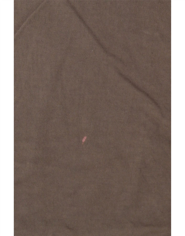 Camiseta feminina gráfica Levi's UK 14 algodão cinza médio