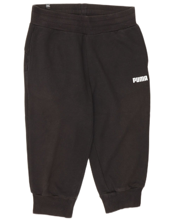 Puma Calça Capri Feminina Calça Joggers UK 10 Pequeno Algodão Preto