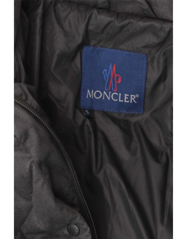 Moncler Casaco acolchoado feminino grande tamanho 3 Algodão cinza médio