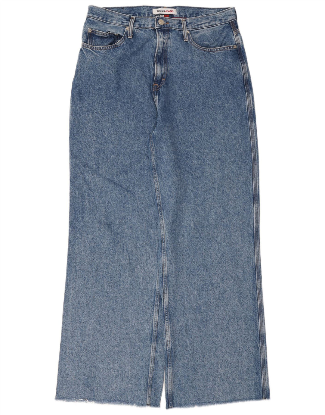 Jeans Tommy Hilfiger feminino de perna larga W32 L32 azul