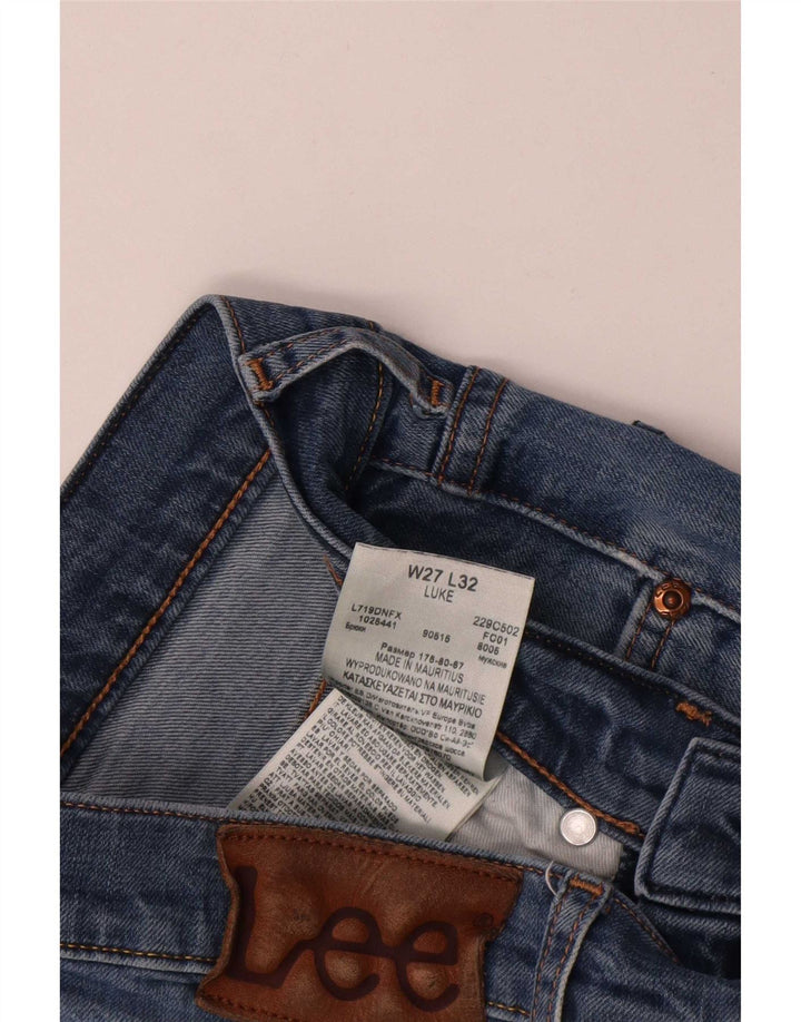 Lee Mens Luke Slim Jeans W27 L27 Azul Algodão