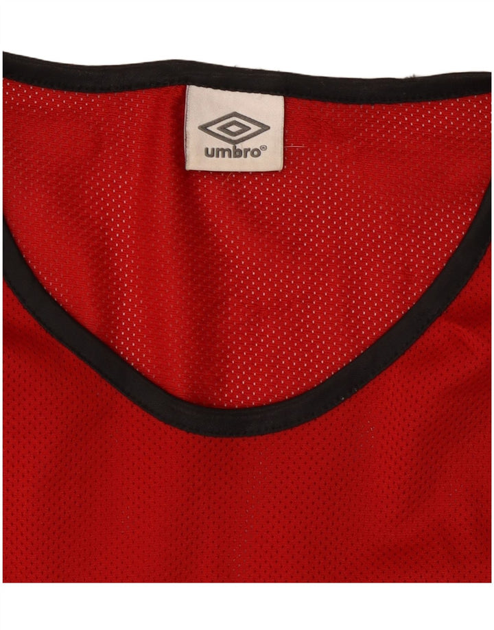 Colete gráfico masculino Umbro Top XL vermelho poliéster esportivo