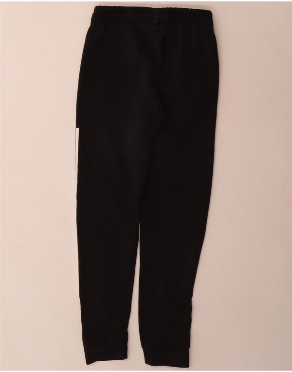 Adidas meninos calças de treino joggers 11-12 anos preto colorblock