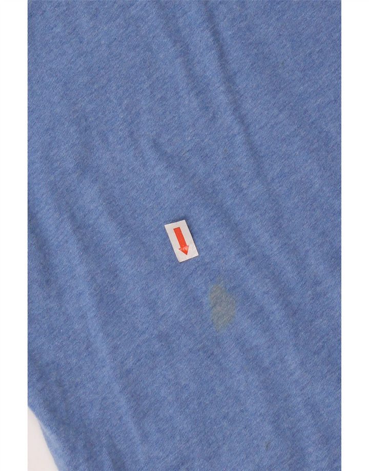 Camiseta gráfica masculina Fat Face Top grande algodão azul