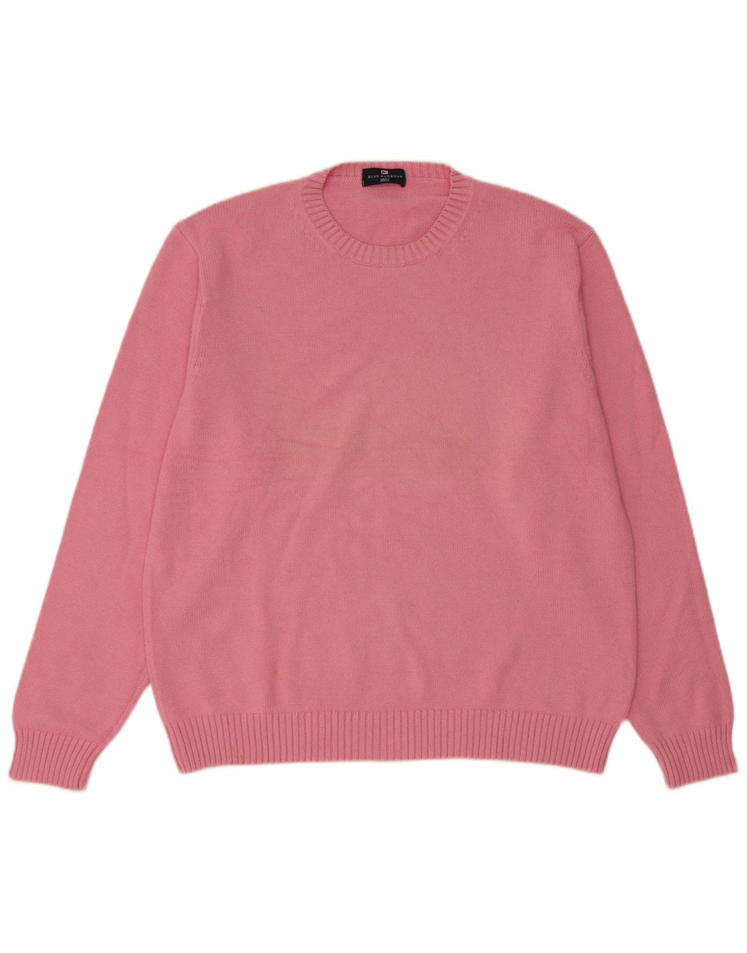 Suéter masculino Marks & Spencer Blue Harbor com gola redonda grande rosa