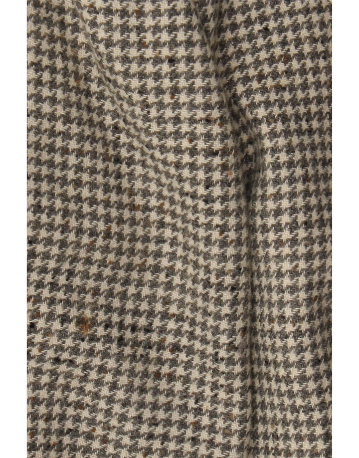 Jaqueta blazer masculina de 2 botões Division Vogue UK 38 cinza médio Houndstooth