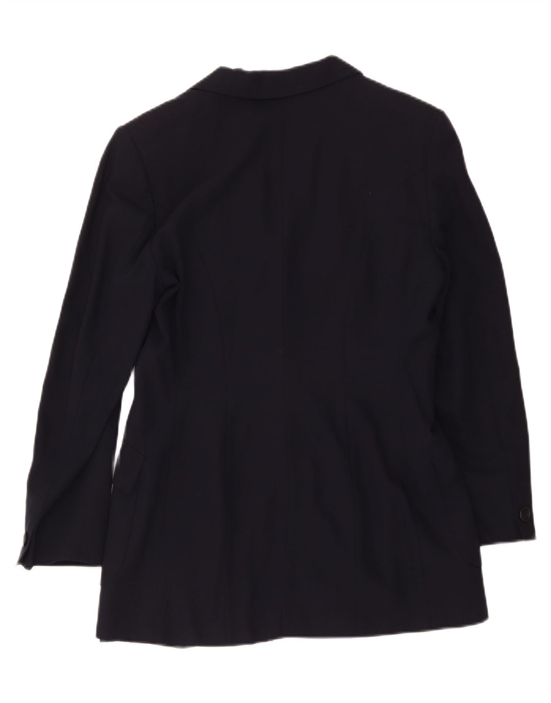 Jaqueta Blazer Feminina Sportmax Reino Unido 12 Lã Azul Marinho Médio