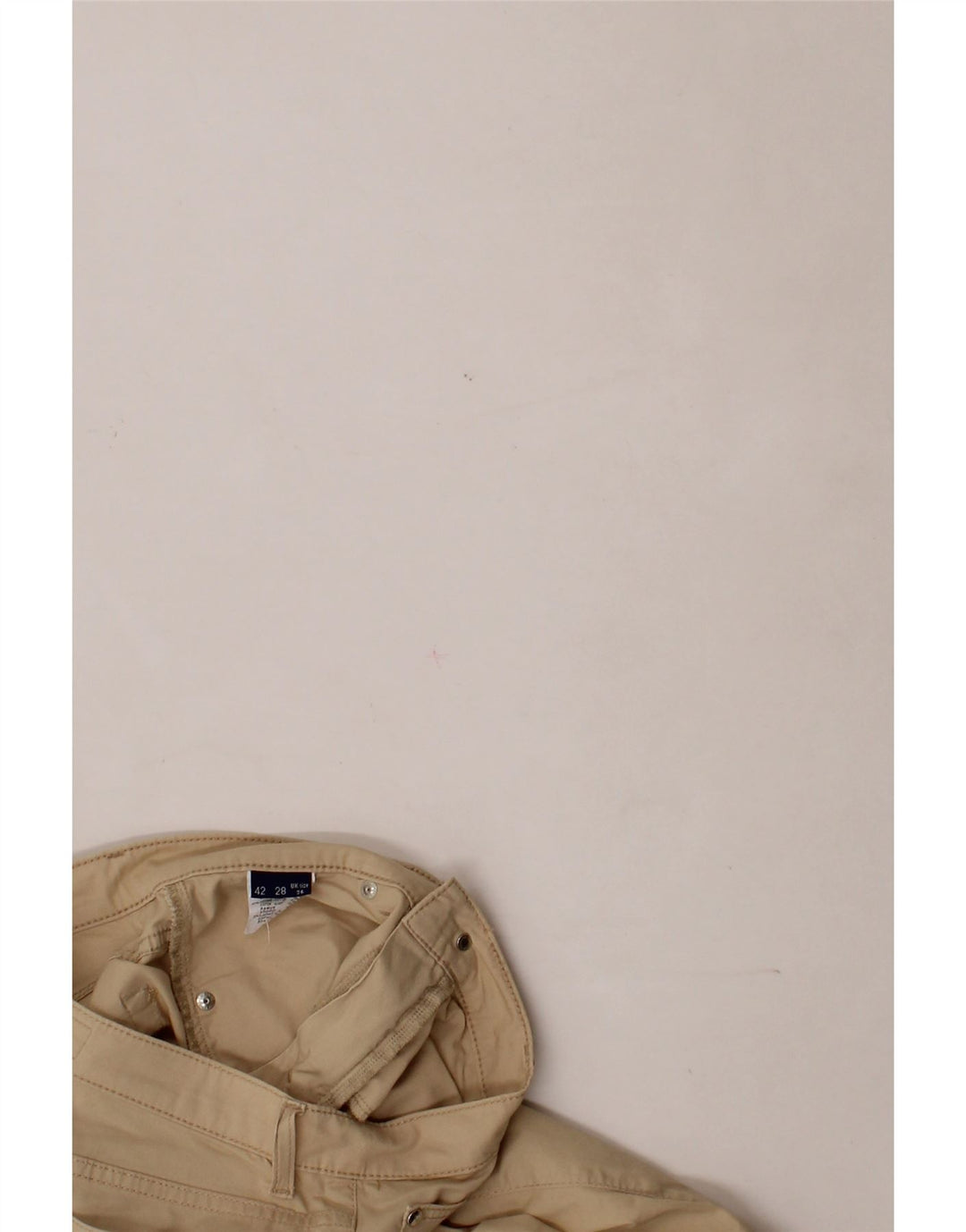 TRUSSARDI Womens Straight Casual Trousers W26 L28 Beige Cotton Vintage Trussardi and Second-Hand Trussardi from Messina Hembry 