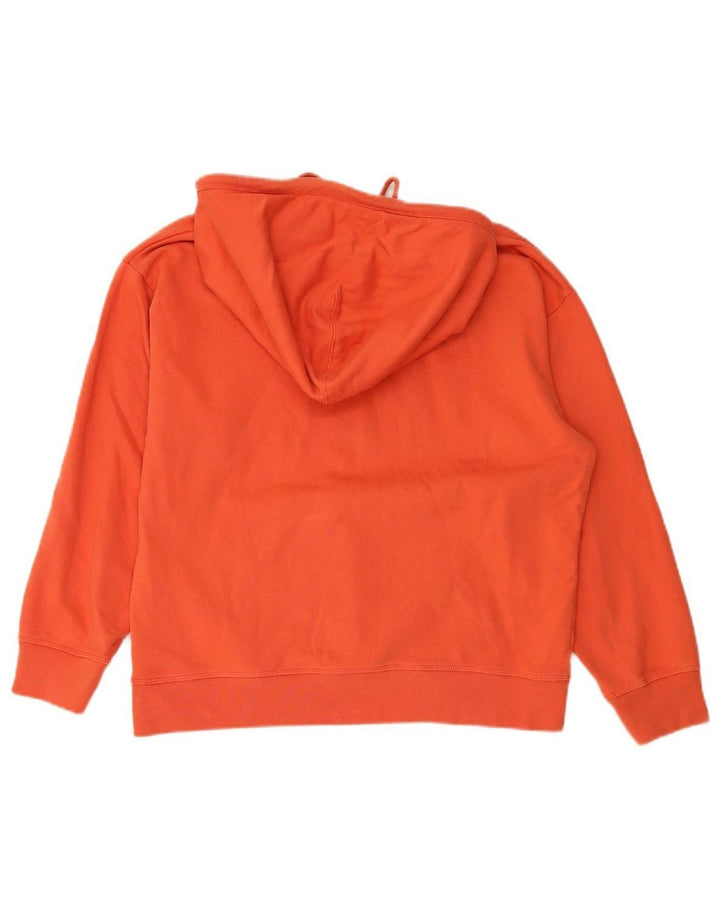 LEVI'S moletom com capuz feminino UK 14 algodão vermelho médio