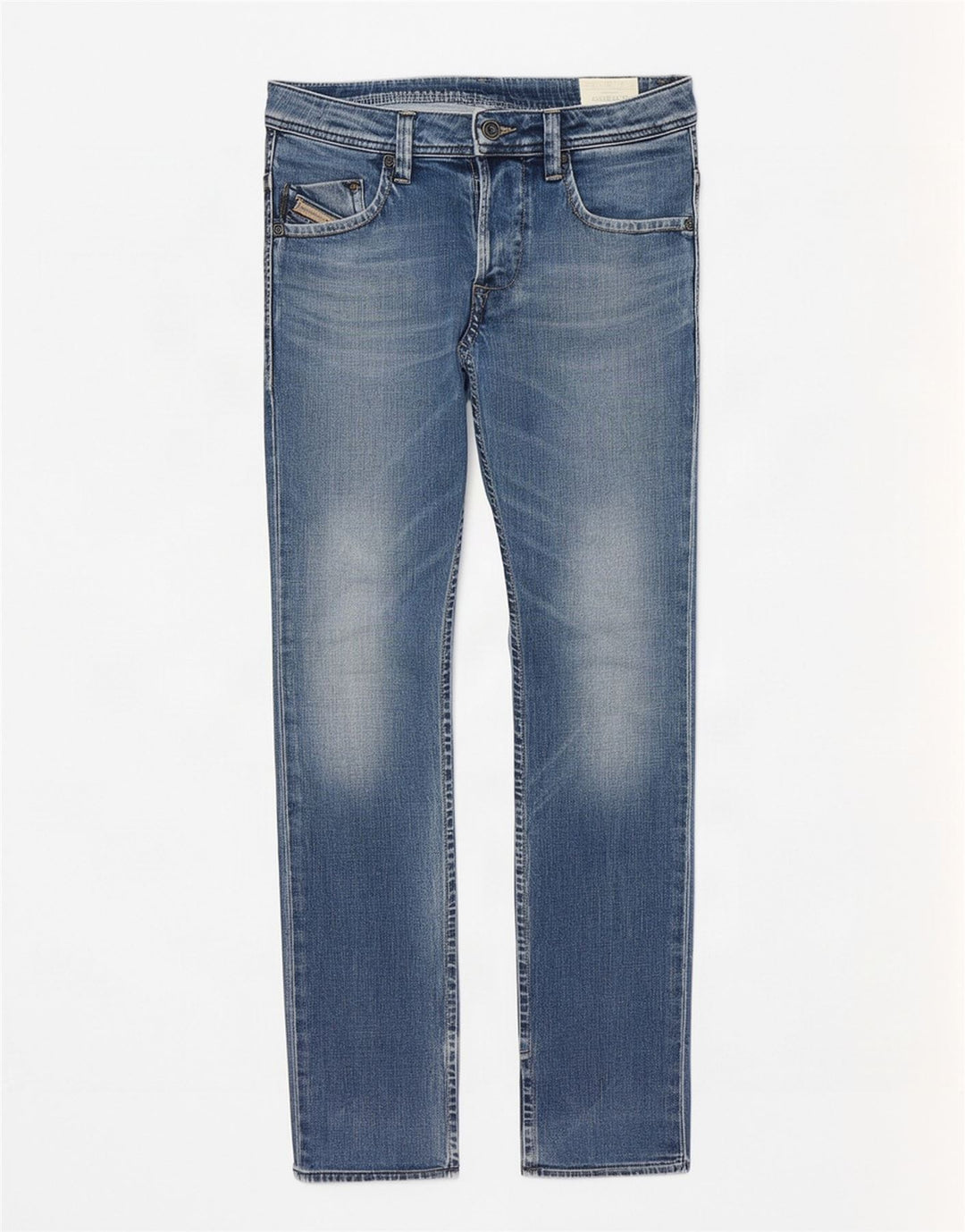 Diesel Masculino Darron Slim Straight Jeans W30 L32 Azul Algodão
