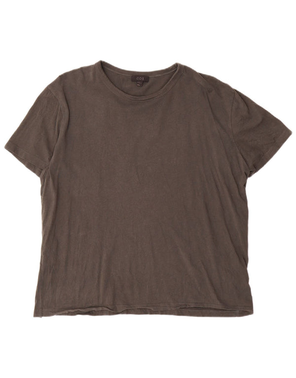 Camiseta masculina Cos Top XL algodão cinza