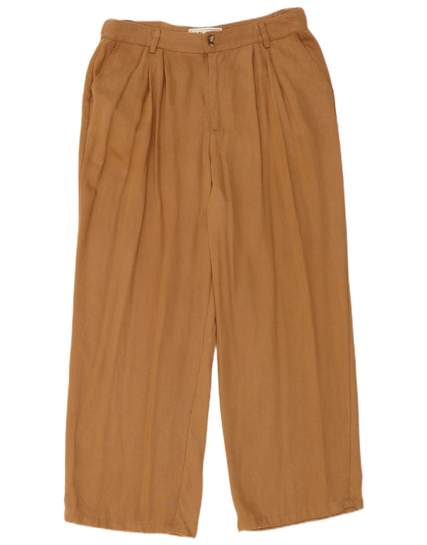 Calça Chino Feminina Fat Face Pegged Reino Unido 12 Médio W32 L27 Marrom Lyocell