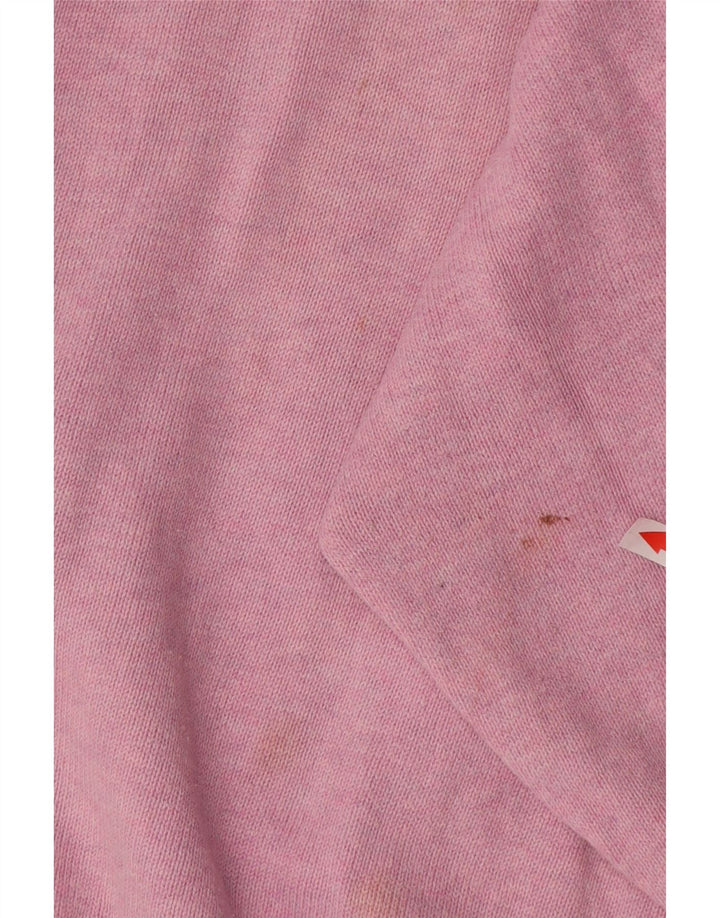 Suéter masculino Marks & Spencer com decote em V XL algodão rosa