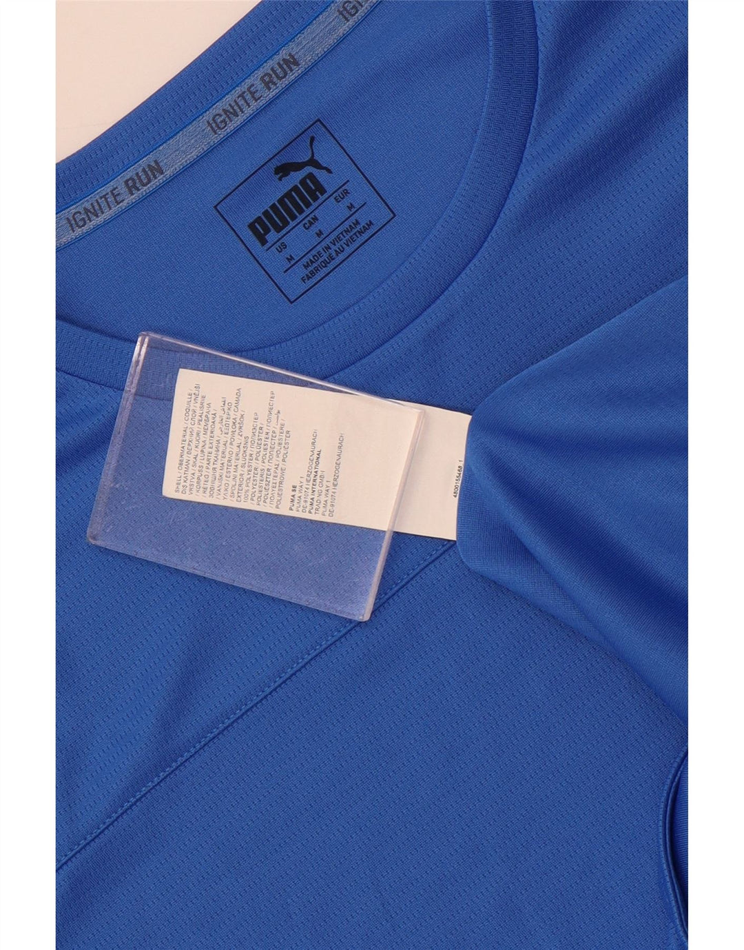 Camiseta masculina Puma Top Azul Médio Poliéster
