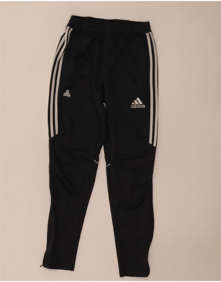 Calça de treino masculina Adidas pequena cinza poliéster