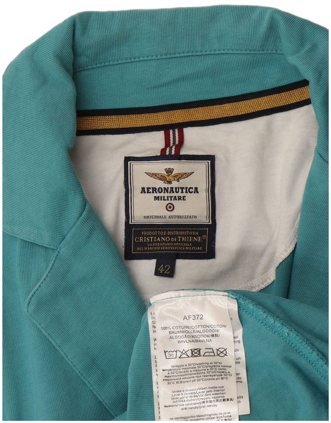 Jaqueta blazer feminina de 2 botões da Aeronautica Militare IT 42 algodão azul médio