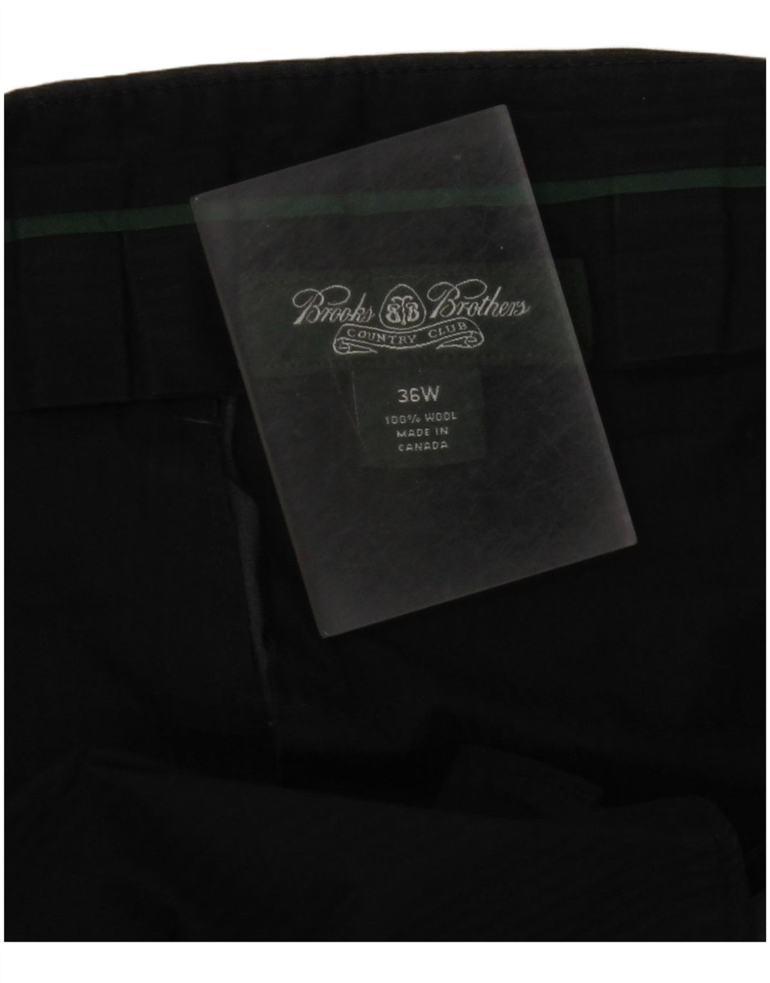 Calça masculina de terno reto BROOKS BROTHERS W36 L30 lã cinza