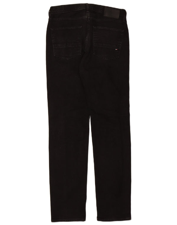 Tommy Hilfiger Masculino Denton Straight Jeans W32 L34 Algodão Preto