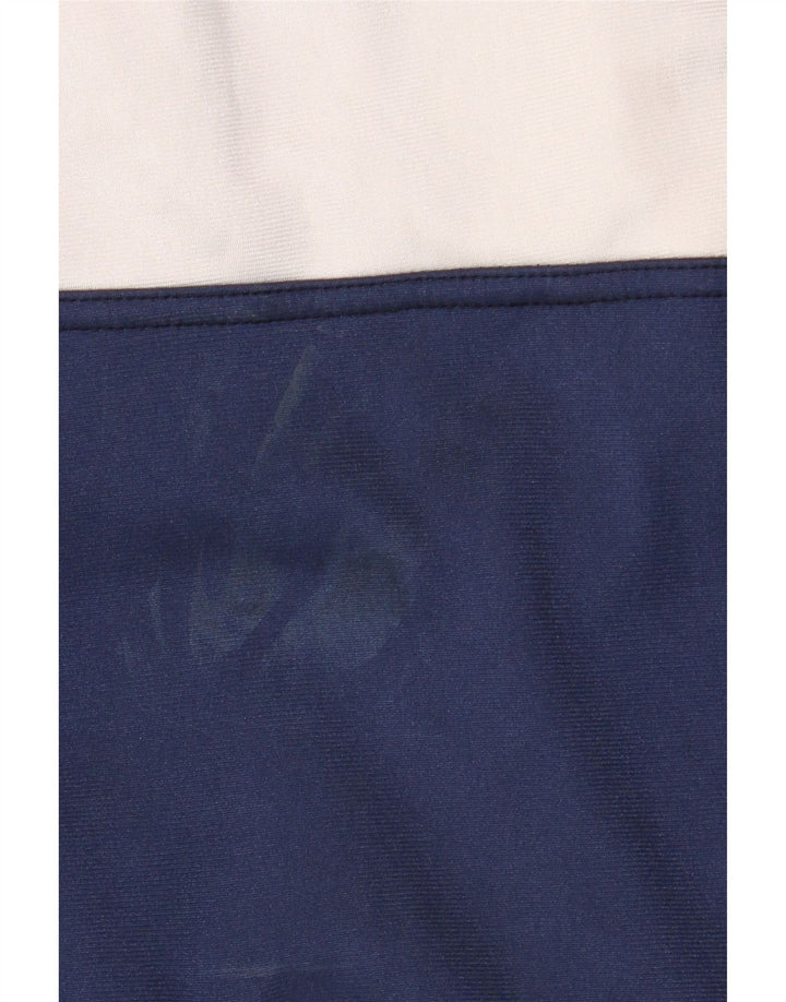 ASICS Mens Graphic Tracksuit Top Jacket IT 52 Grande bloco colorido azul marinho