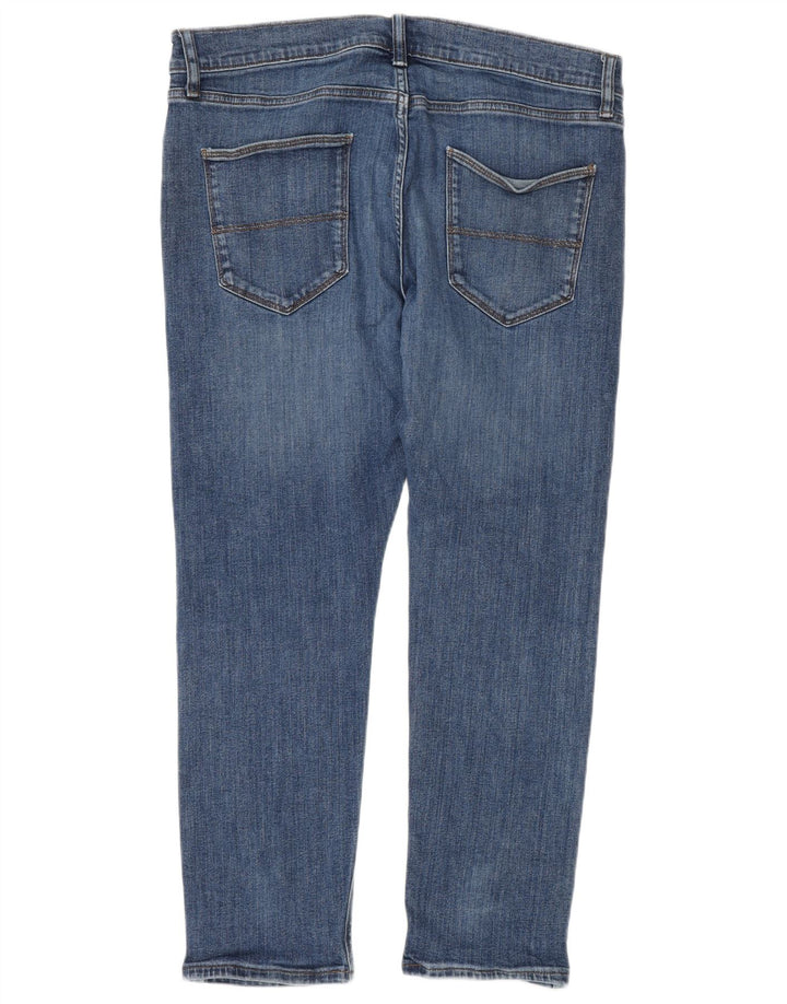 Marks & Spencer Mens Jeans Slim W34 L27 Algodão Azul