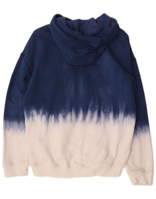 Suéter com capuz masculino Marks & Spencer 12-13 anos azul marinho tie-dye algodão