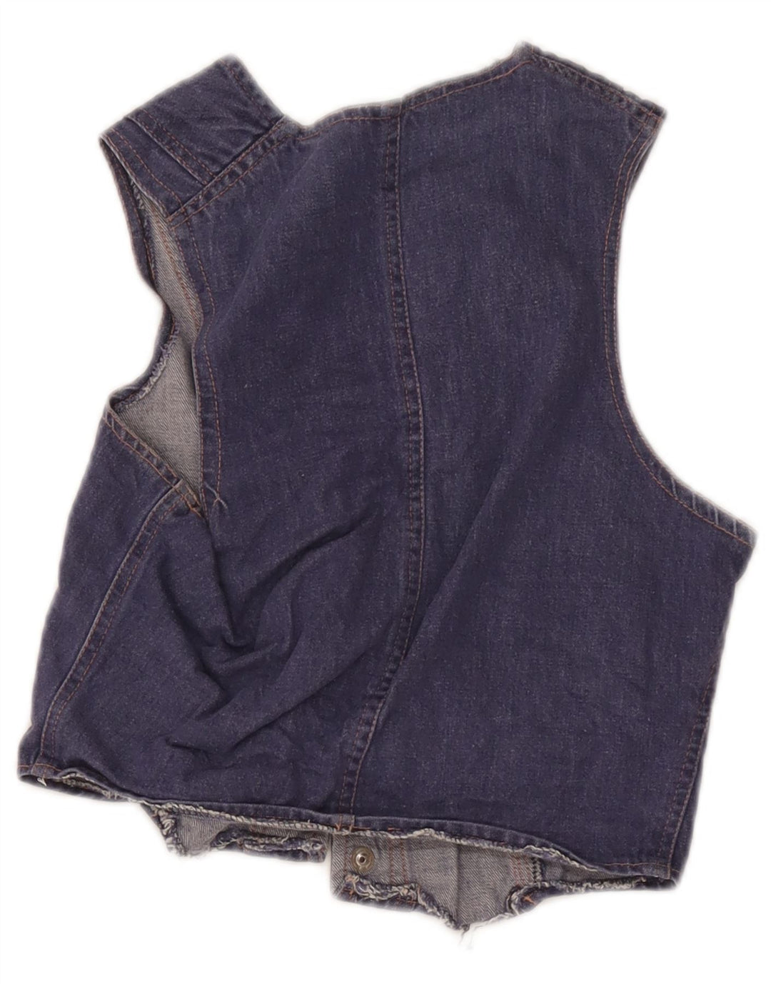 Colete jeans vintage para meninas 8-9 anos azul