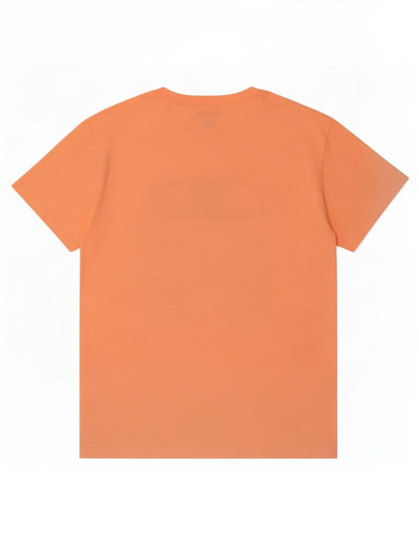 Camiseta masculina estampada Champion grande algodão laranja