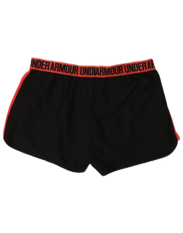 Shorts esportivos femininos Under Armour Heat Gear UK 18 XL preto colorblock