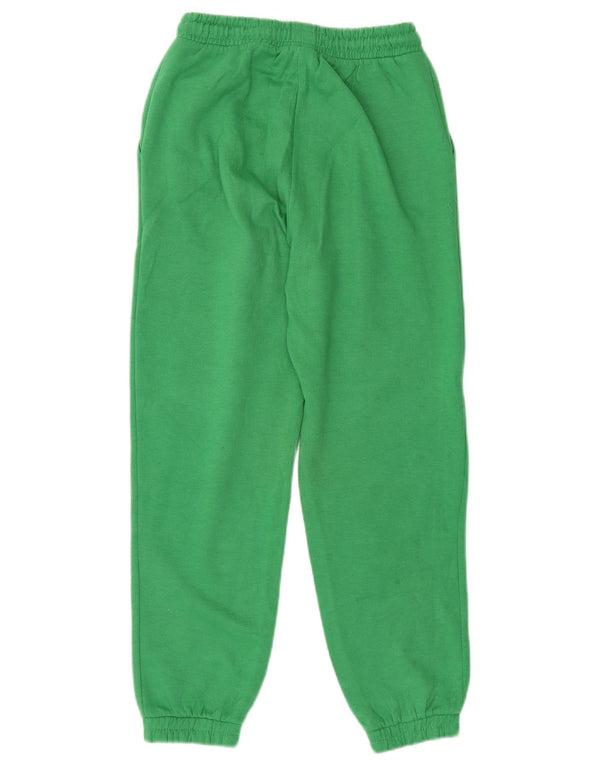 Calça de treino feminina Zara Joggers UK 10 poliéster verde pequeno