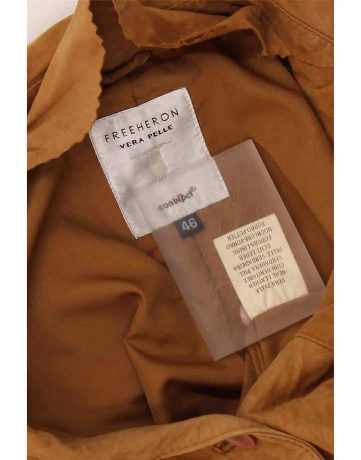 Jaqueta feminina Conbipel Free Heron Suede IT 46 grande couro marrom