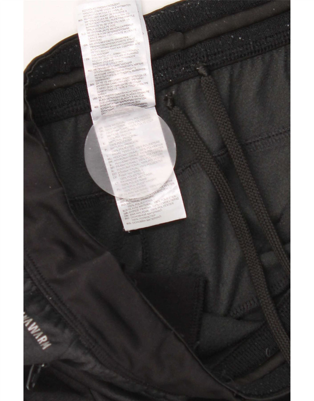 Calça de treino masculina Adidas Climawarm grande poliéster preto