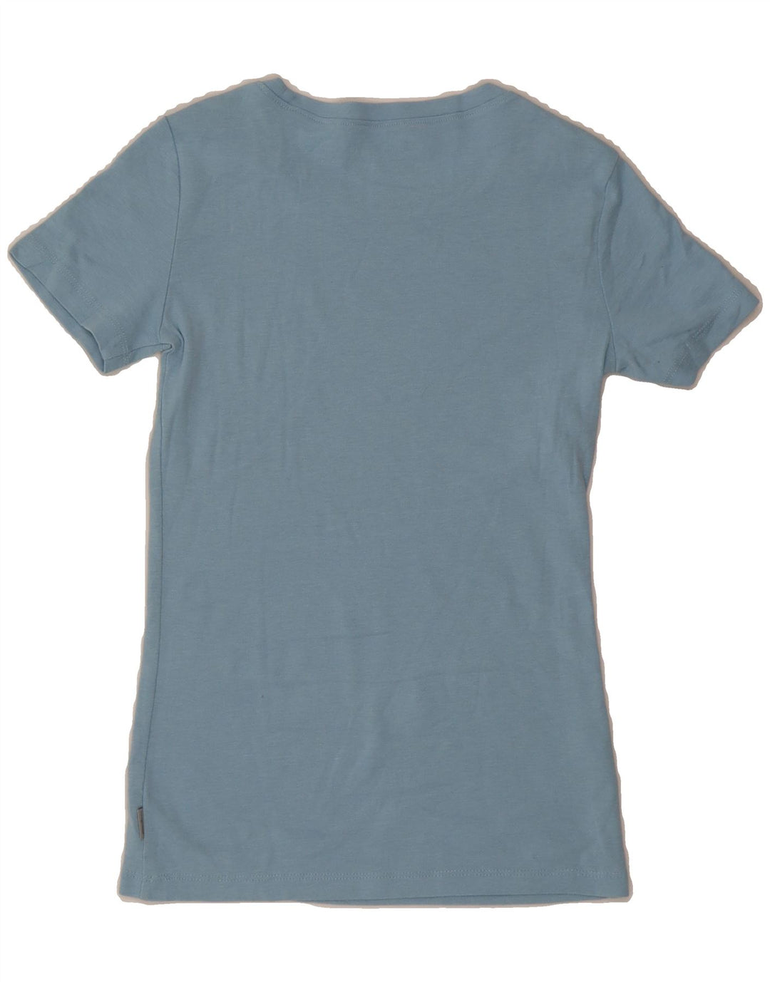 EDDIE BAUER Womens T-Shirt Top UK 6 XS Blue Cotton Vintage Eddie Bauer and Second-Hand Eddie Bauer from Messina Hembry 