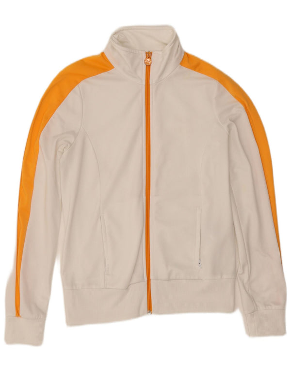 Puma Womens Tracksuit Top Jacket UK 12 Médio Branco Colourblock Poliéster