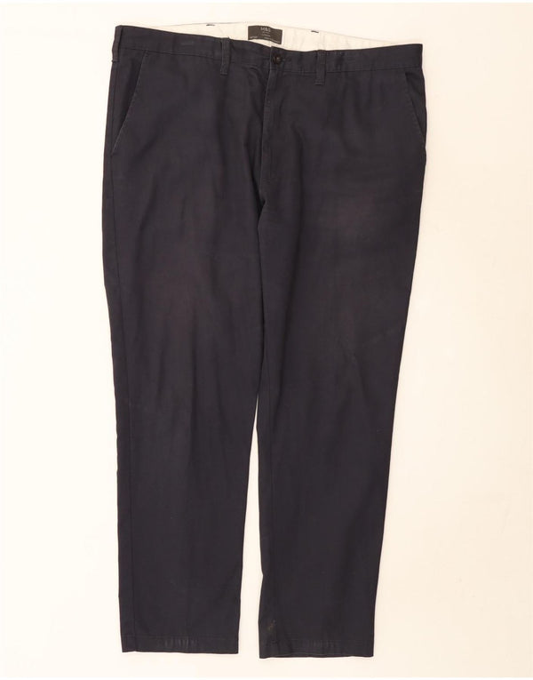 Calça Chino Cônica Masculina Marks & Spencer W40 L29 Algodão Azul Marinho