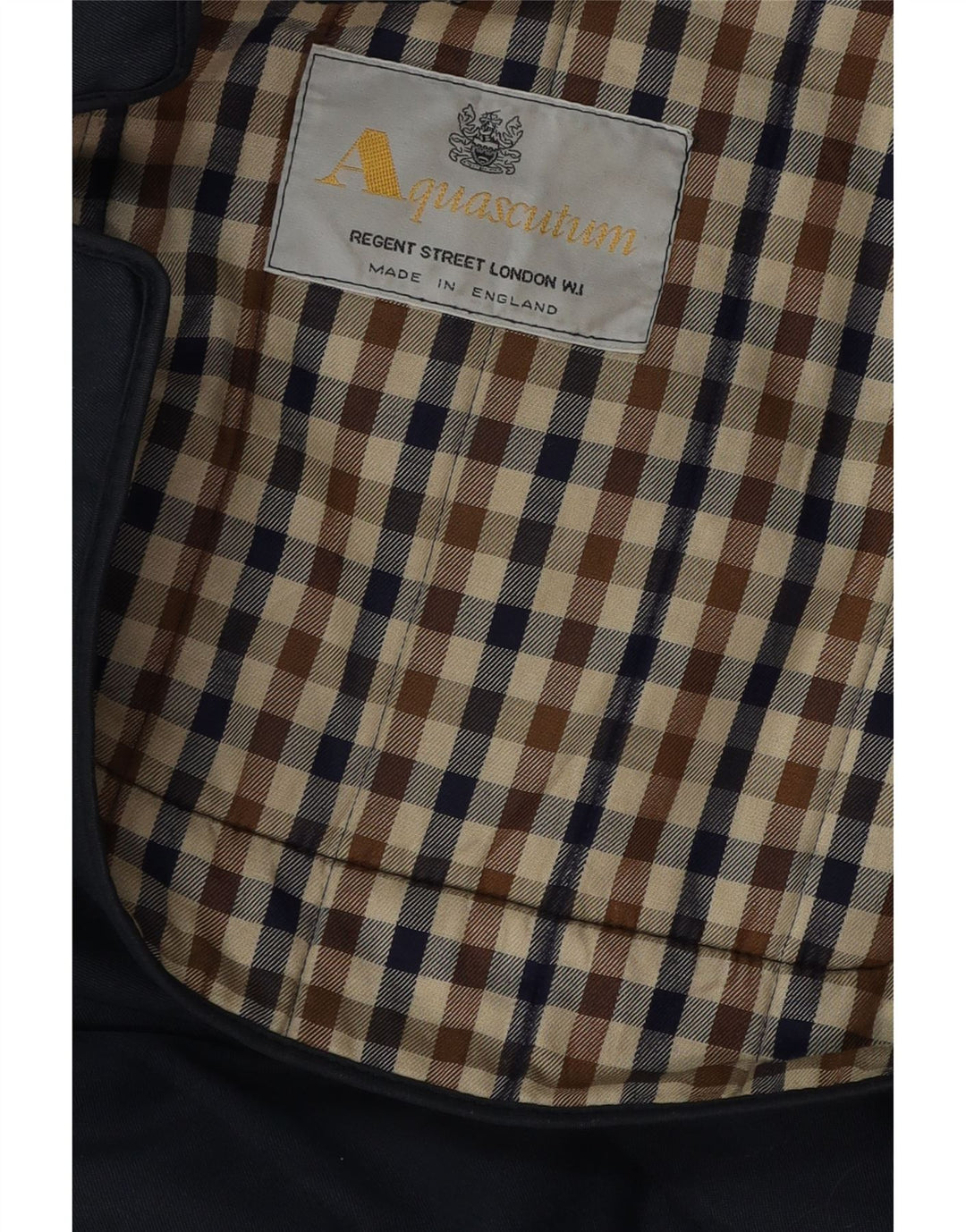 Sobretudo masculino Aquascutum UK 40 grande azul marinho